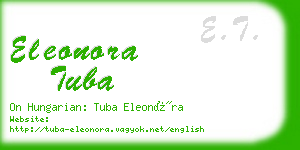 eleonora tuba business card
